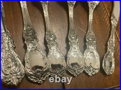 1st Edition Old Mark 6 Pc Place Setting Reed & Barton Francis I Sterling Patent
