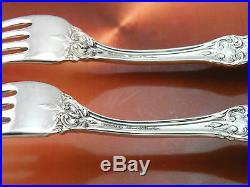 2 Large 8 Francis I 1st Sterling Silver Dinner Size Fork Reed Barton Post-1940