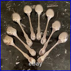 2 Reed & Barton 6 5/8 Oval Place Soup Spoon Francis I Sterling Silver Flatware