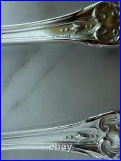 2 Reed & Barton FRANCIS I Sterling Silver Salad Forks Old Mark Mono G. 74 Grams