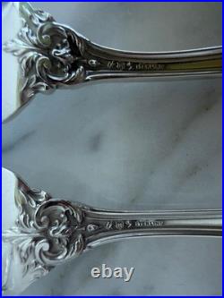 2 Reed & Barton FRANCIS I Sterling Silver Salad Forks Old Mark Mono G. 74 Grams