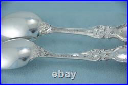 2 Reed & Barton Francis I Sterling 4-1/4 Demitasse Spoons New Mark No Monogram