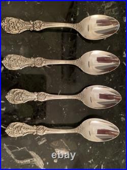 2 Reed & Barton Francis I Sterling Dessert/oval Soup Spoon7 1/4 Silver Flatware