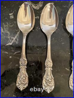 2 Reed & Barton Francis I Sterling Dessert/oval Soup Spoon7 1/4 Silver Flatware
