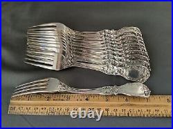 2 Reed & Barton Francis I Sterling Silver 7-1/4 Lunch Dinner Fork New H/M NoMono