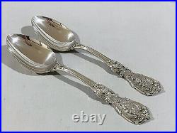 2 Reed & Barton Francis I Sterling Silver Serving Spoons Old Mark