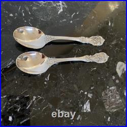 2 Reed&barton Francis I Oval Place Soup Spoon 6 5/8sterling Silver Flatware Set