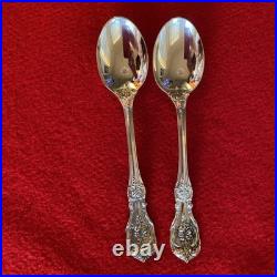 2 Reed&barton Francis I Oval Place Soup Spoon 6 5/8sterling Silver Flatware Set