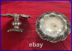 2 Tiffany & Co. Chrysanthemum Sterling Compotes