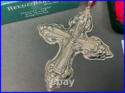 2006 Reed Barton Sterling FIRST Annual Francis I Pierced Cross Xmas Ornament
