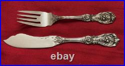 24 PIECE REED & BARTON FRANCIS I STERLING FISH KNIVES & FORKS pat. 1902, 30.9 TO