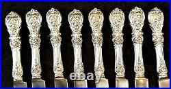 24 Pc. Set Francis I Sterling Silver Reed & Barton Knives Spoons Forks 1363 gms