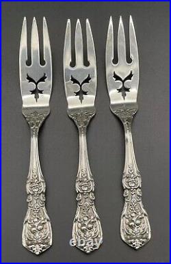 3 Pc Reed & Barton Francis 1st Sterling Silver Lemon Forks No Monograms