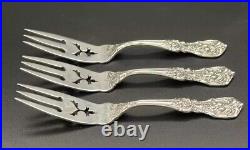 3 Pc Reed & Barton Francis 1st Sterling Silver Lemon Forks No Monograms