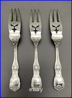 3 Pc Reed & Barton Francis 1st Sterling Silver Lemon Forks No Monograms