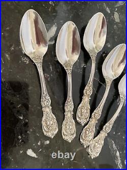 3 Rare Reed & Barton Francis I Om+pat+date+h Tea Spoon Sterling Silver Flatware