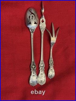 3 Rare Reed & Barton Francis I Sterling Serving Pieces Old Mark Pat. Date