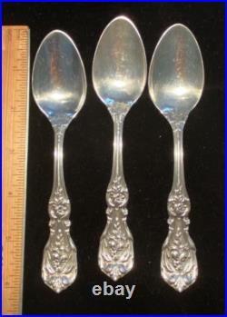 3 Reed & Barton Francis I Sterling Silver 5-7/8 Teaspoon, No Monogram 117.9 g