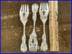 3 x Reed & Barton Sterling Silver Salad Forks 6 1/8 New Mark in Francis I