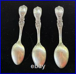 3pcs Reed & Barton Francis I Vintage Sterling Silver Demitasse Spoons