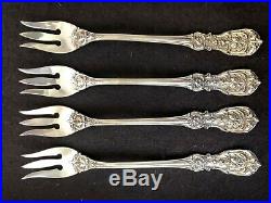 4 Francis 1st Cocktail Forks By Reed & Barton Sterling Silver 5-5/8, No Mono