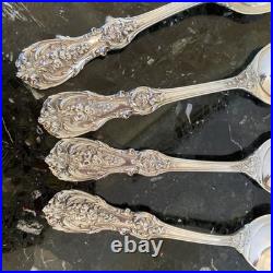 4 Old Mrk Reed&barton Francis I 8.5sterling Silver Serving Spoon Flatware Set