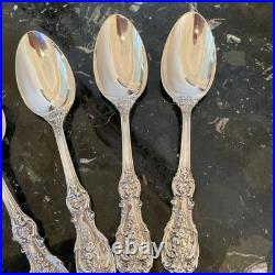4 Old Mrk Reed&barton Francis I 8.5sterling Silver Serving Spoon Flatware Set