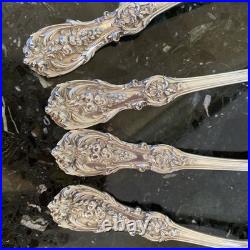 4 Old Mrk Reed&barton Francis I 8.5sterling Silver Serving Spoon Flatware Set