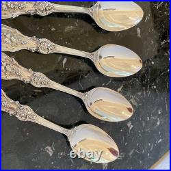 4 Old Mrk Reed&barton Francis I 8.5sterling Silver Serving Spoon Flatware Set
