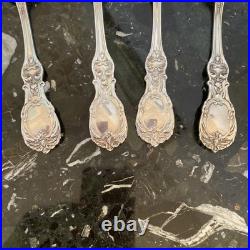 4 Old Mrk Reed&barton Francis I 8.5sterling Silver Serving Spoon Flatware Set