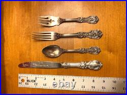 4 Pc Place Setting Reed & Barton Francis I Sterling Silver