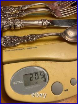 4 Pc Place Setting Reed & Barton Francis I Sterling Silver