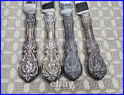 4 REED & BARTON FRANCIS I Sterling Silver French Blade Knifes 9-1/4