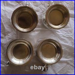 4 Reed & Barton 1629 King Francis Punch Cups Rare Gold Lined (22 available)