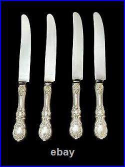 (4) Reed & Barton Francis I Sterling Dinner Knives 9 ¼ +? Handle Width