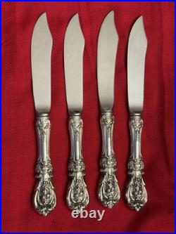 4 Reed & Barton Francis I Sterling Fish Knives