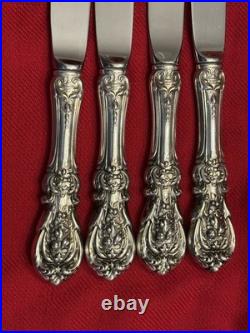 4 Reed & Barton Francis I Sterling Fish Knives