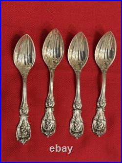 4 Reed & Barton Francis I Sterling Grapefruit Spoons