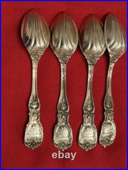 4 Reed & Barton Francis I Sterling Grapefruit Spoons