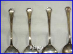 (4) Reed & Barton Francis I Sterling Silver Bird, R, Lion Round Soup Spoons