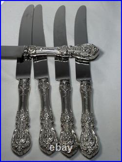 (5) Reed & Barton Beveled 9 5/8 FRANCIS I STERLING SILVER KNIVES withMono