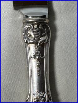 (5) Reed & Barton Beveled 9 5/8 FRANCIS I STERLING SILVER KNIVES withMono