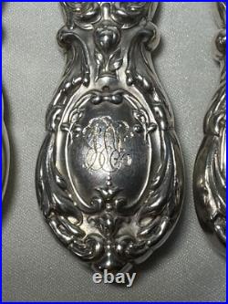 (5) Reed & Barton Beveled 9 5/8 FRANCIS I STERLING SILVER KNIVES withMono