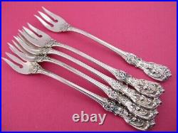 5 Sterling REED & BARTON Cocktail / Oyster Forks FRANCIS I old mark no mono