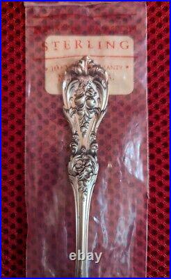 6 1/2 Rare Sterling Silver Oyster Spoon Francis I by Reed & Barton Sealed pack