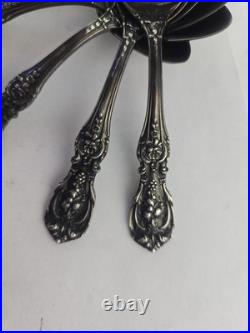 6 Francis I By Reed & Barton Sterling Silver Demitasse Spoons 3.1oz. Eagle/Lion