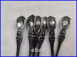 6 Francis I By Reed & Barton Sterling Silver Demitasse Spoons 3.1oz. Eagle/Lion