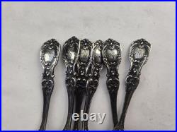 6 Francis I By Reed & Barton Sterling Silver Demitasse Spoons 3.1oz. Eagle/Lion