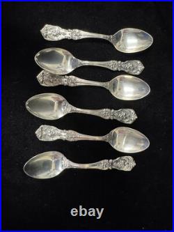 (6) Reed & Barton 4.25'FRANCIS I' Sterling DEMITASSE SPOONS Multiples