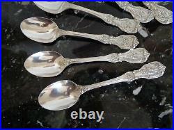 6 Reed & Barton 6 5/8 Oval Soup Spoon Francis I Sterling Silver Flatware Set